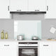 Vidaxl Splash Screen Kitchen 90x60 cm en verre trempé blanc