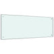 Vidaxl Splash Screen Kitchen 100x40 cm en verre trempé blanc