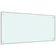 Vidaxl Splash Screen Kitchen 100x50 cm Verre durci blanc
