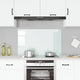 Vidaxl Splash Screen Kitchen 100x60 cm en verre trempé blanc