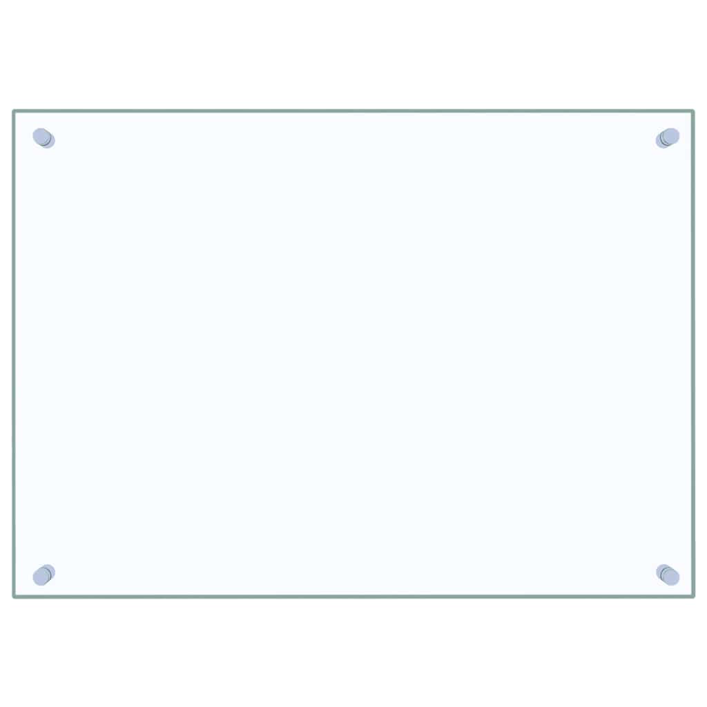 Vidaxl Splash Screen Kitchen 70x50 cm Verre durci transparent