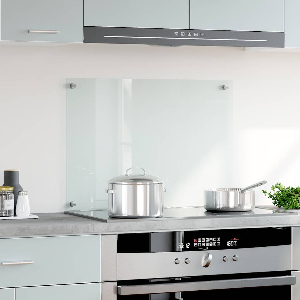 Vidaxl Splash Screen Kitchen 70x50 cm Verre durci transparent