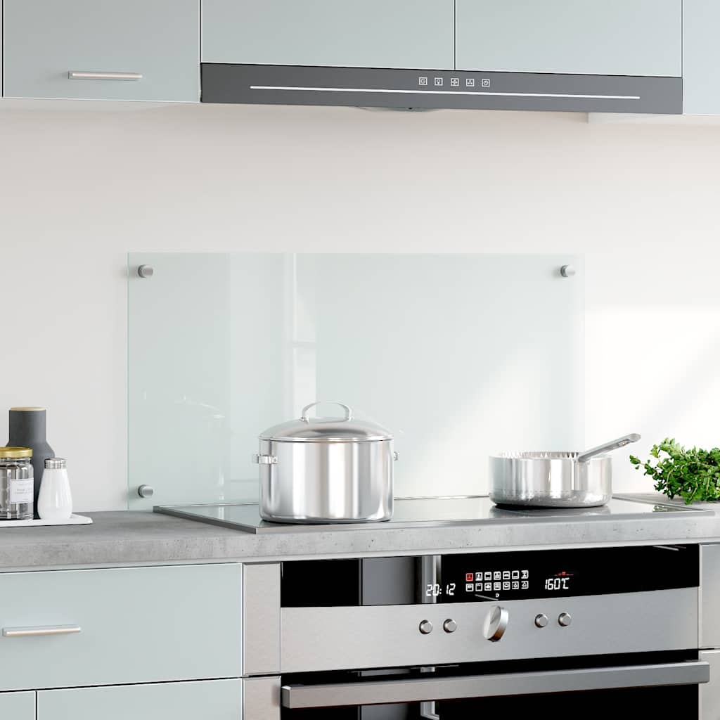 Vidaxl Splash Screen Kitchen 80x40 cm Verre terminale transparent