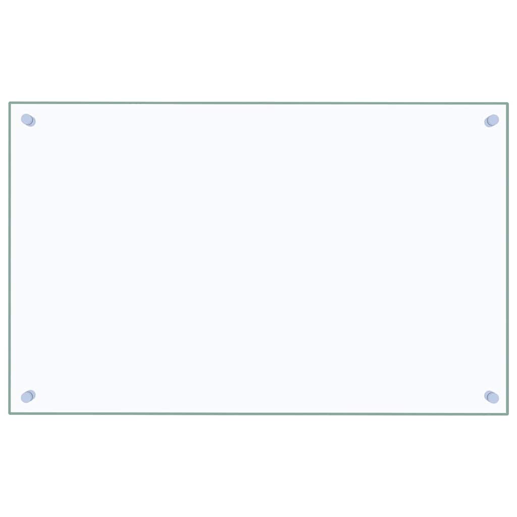 Vidaxl Splash Screen Kitchen 80x50 cm Verre durcie transparent