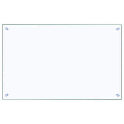 Vidaxl Splash Screen Kitchen 80x50 cm Verre durcie transparent