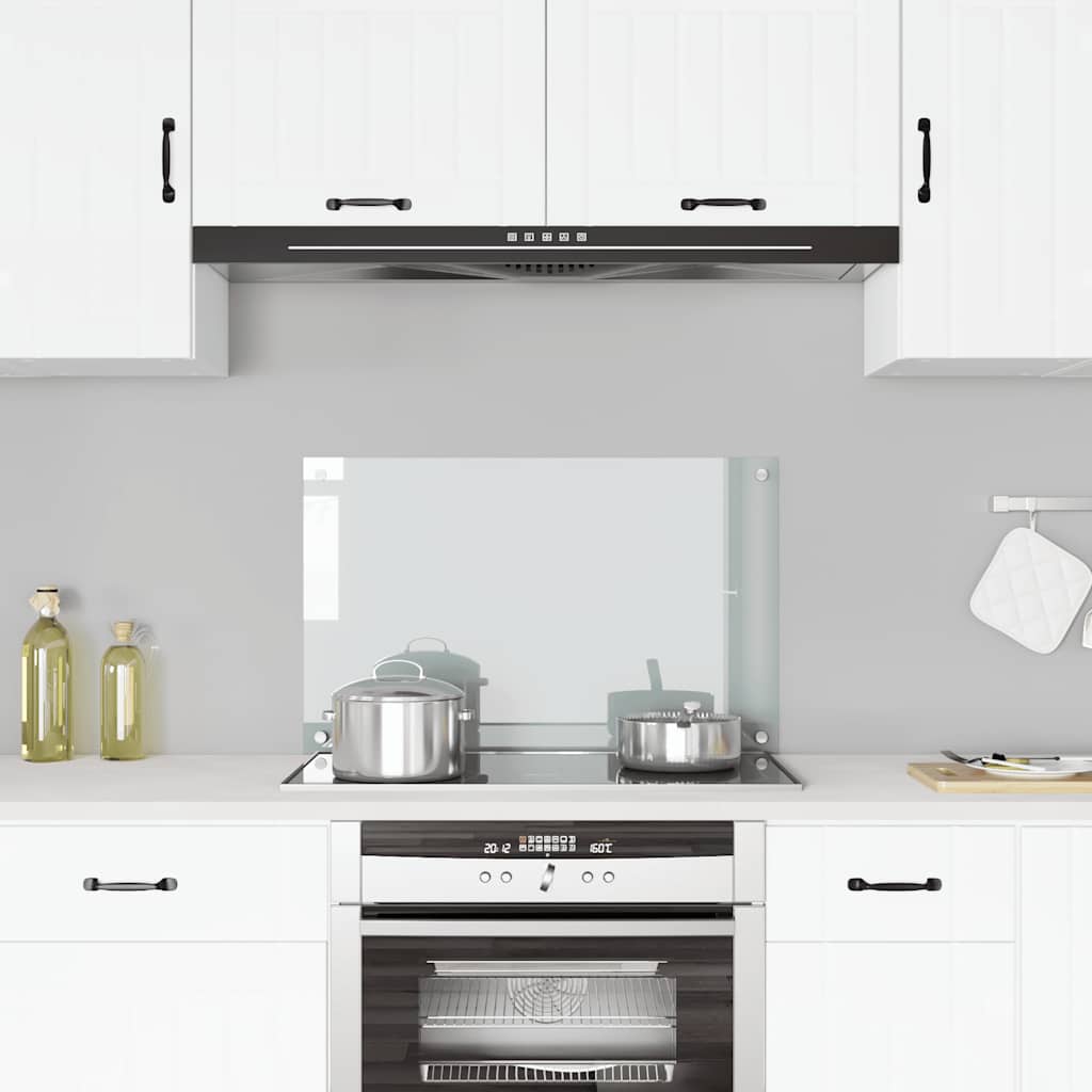 Vidaxl Splash Screen Kitchen 80x50 cm Verre durcie transparent