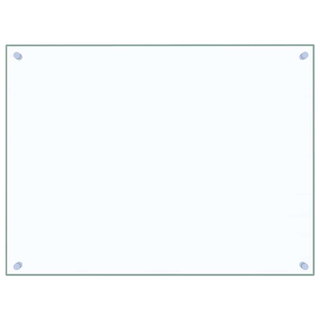 Vidaxl Splash Screen Kitchen 80x60 cm Verre durci transparent