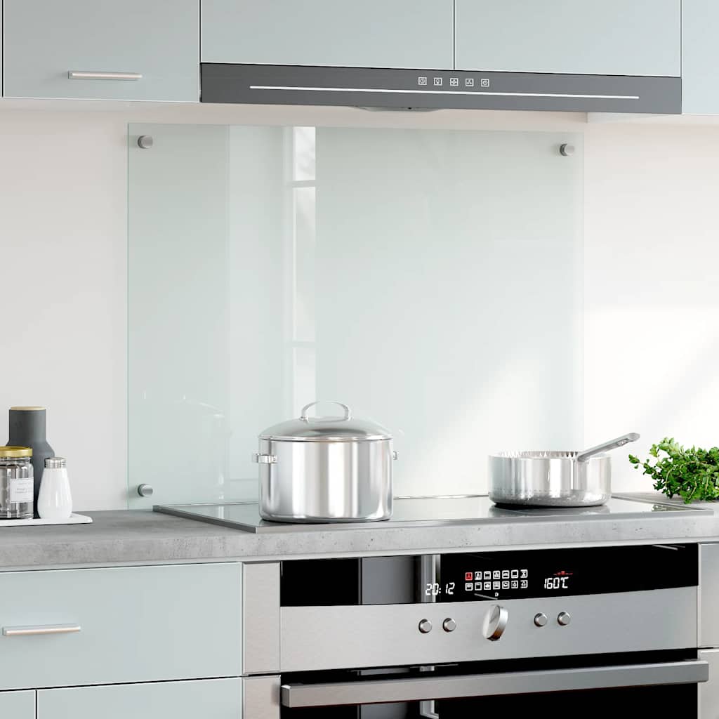 Vidaxl Splash Screen Kitchen 80x60 cm Verre durci transparent