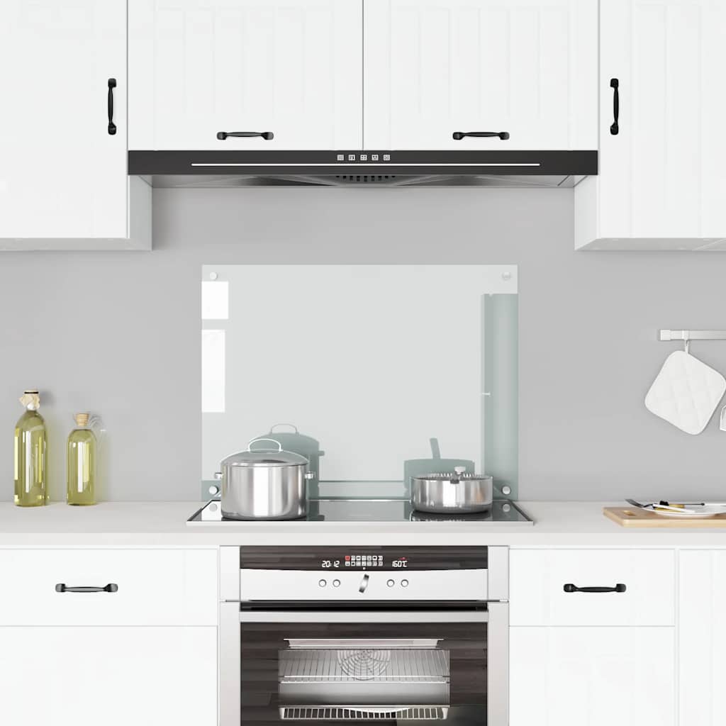Vidaxl Splash Screen Kitchen 80x60 cm Verre durci transparent