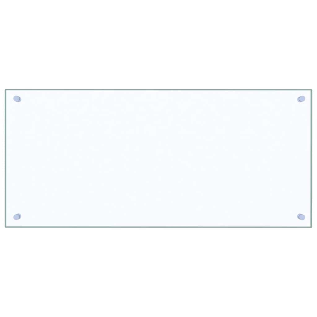 Vidaxl Splash Screen Kitchen 90x40 cm Verre durcie transparent