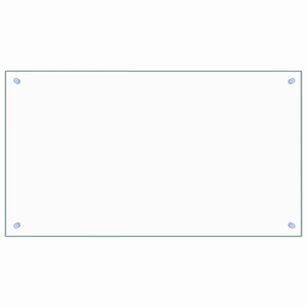 Vidaxl Splash Screen Kitchen 90x50 cm Verre durci transparent