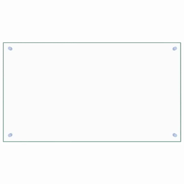 Vidaxl Splash Screen Kitchen 90x50 cm Verre durci transparent