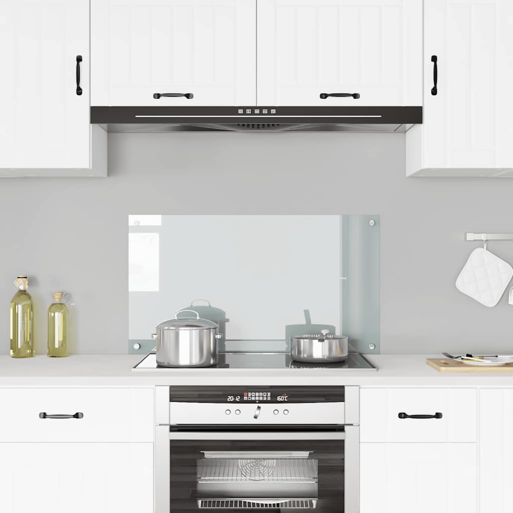 Vidaxl Splash Screen Kitchen 90x50 cm Verre durci transparent