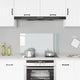 Vidaxl Splash Screen Kitchen 90x50 cm Verre durci transparent