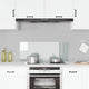 Vidaxl Splash Screen Kitchen 100x40 cm Verre terminale transparente