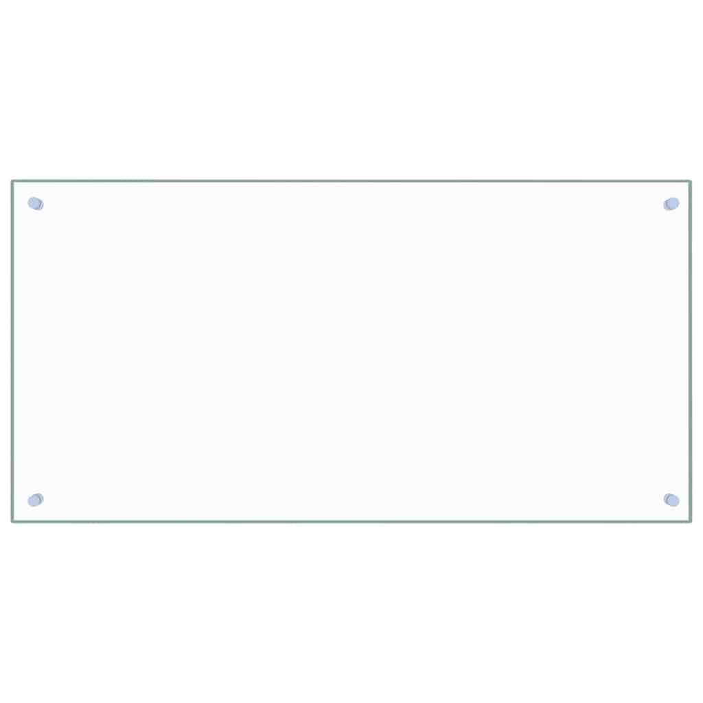 Vidaxl Splash Screen Kitchen 100x50 cm Verre durcie transparent