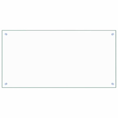 Vidaxl Splash Screen Kitchen 100x50 cm Verre durcie transparent