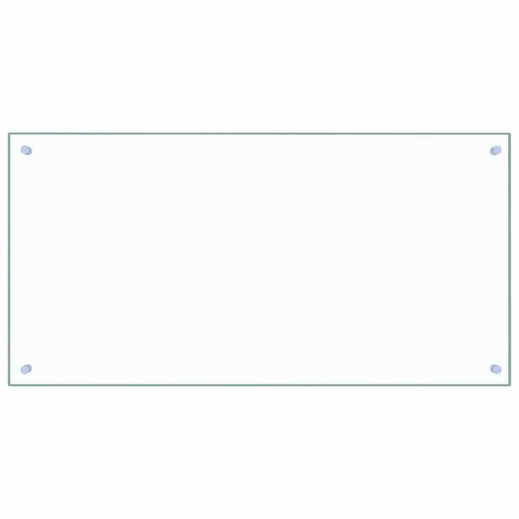Vidaxl Splash Screen Kitchen 100x50 cm Verre durcie transparent