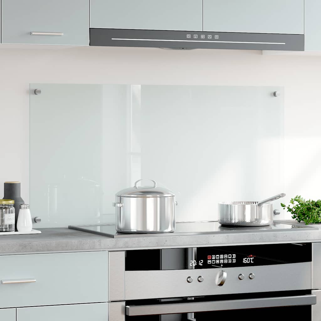 Vidaxl Splash Screen Kitchen 100x50 cm Verre durcie transparent