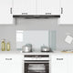 Vidaxl Splash Screen Kitchen 100x50 cm Verre durcie transparent
