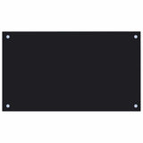 Vidaxl Splash Screen Kitchen 70x40 cm Termin Verre noir - afbeelding 2