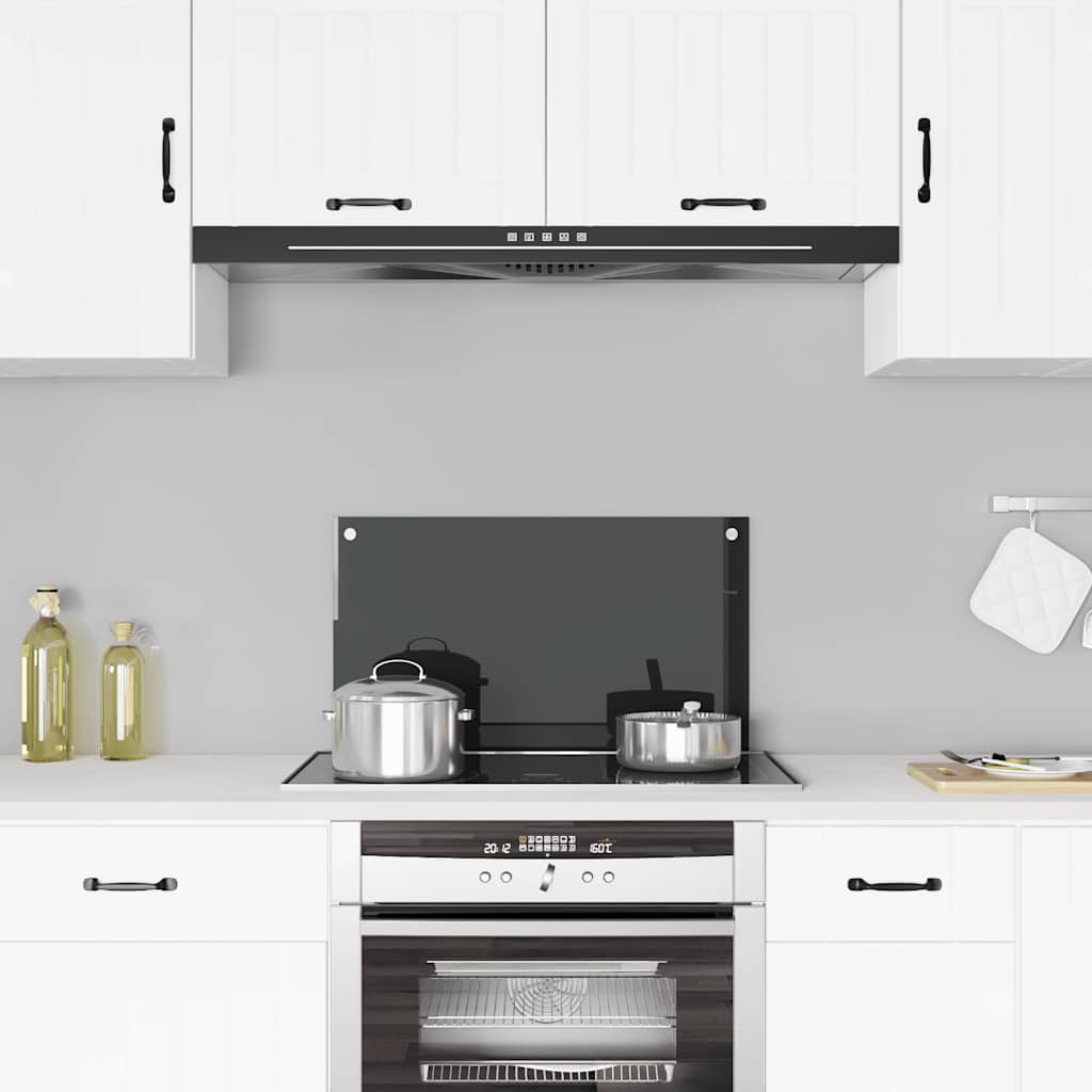 Vidaxl Splash Screen Kitchen 70x40 cm Termin Verre noir