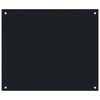 Vidaxl Splash Screen Kitchen 70x60 cm Termin Verre noir