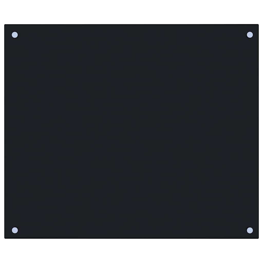Vidaxl Splash Screen Kitchen 70x60 cm Termin Verre noir