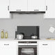 Vidaxl Splash Screen Kitchen 80x40 cm Termin Verre noir
