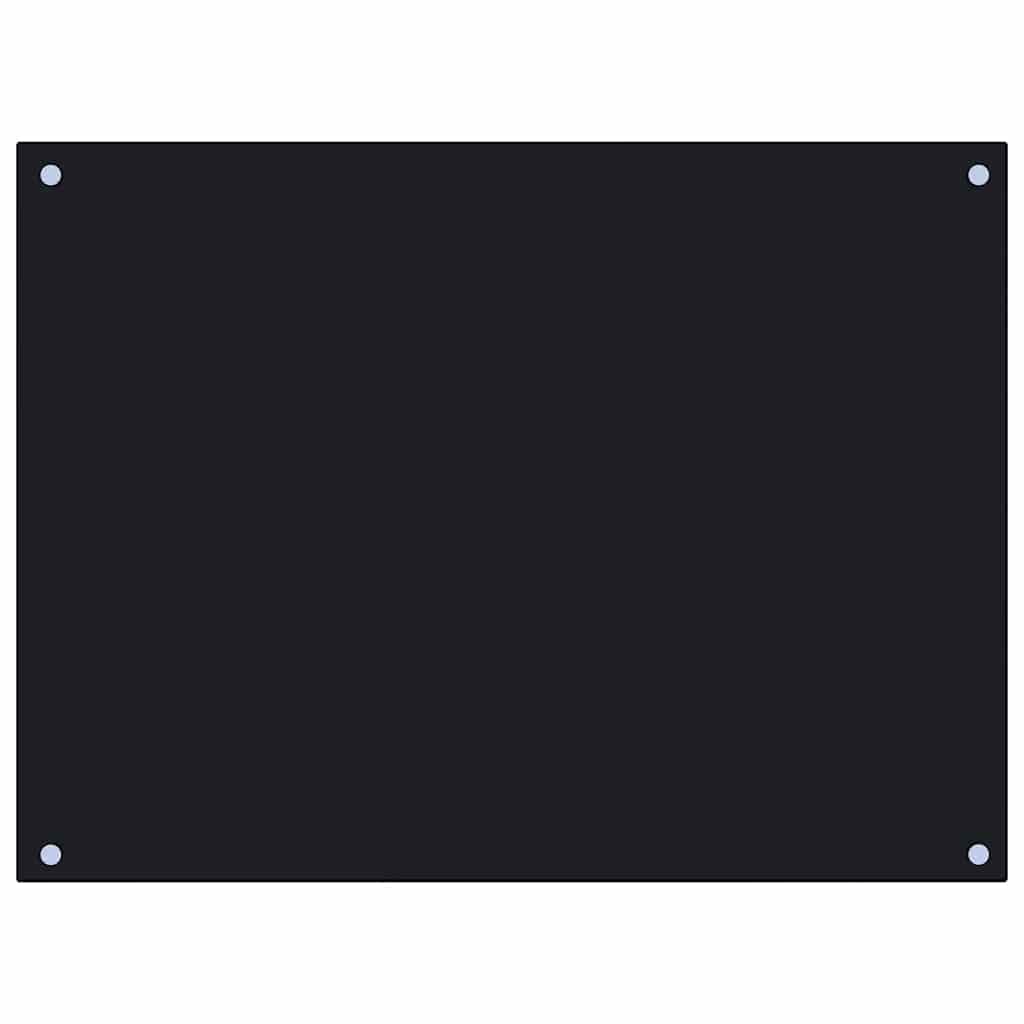 Vidaxl Splash Screen Kitchen 80x60 cm Termin Verre noir