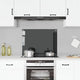 Vidaxl Splash Screen Kitchen 80x60 cm Termin Verre noir