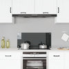 Vidaxl Splash Screen Kitchen 90x40 cm en verre durci noir