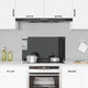 Vidaxl Splash Screen Kitchen 90x50 cm Verre durcie noir