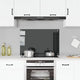 Vidaxl Splash Screen Kitchen 90x60 cm Verre durcie noir