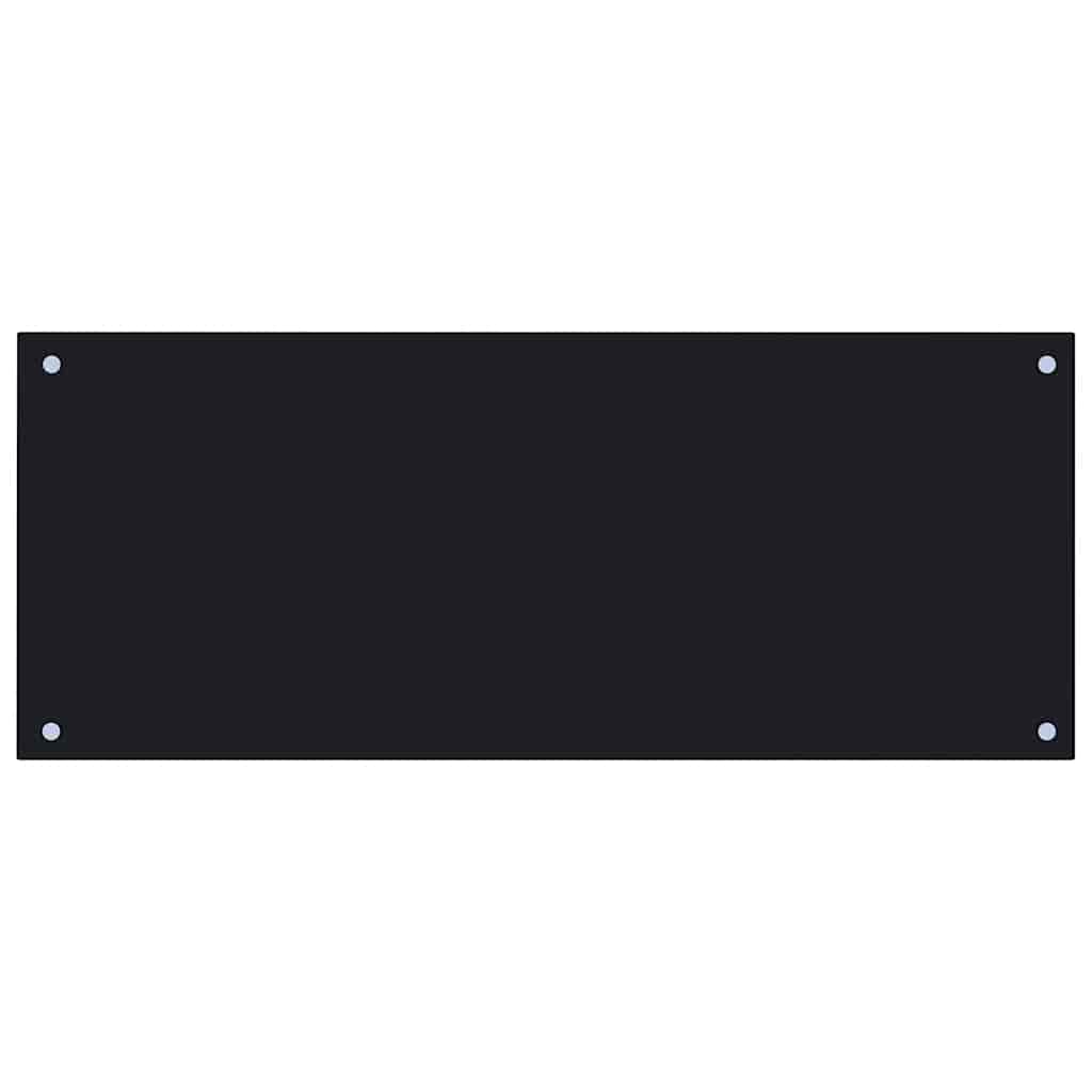 Vidaxl Splash Screen Kitchen 100x40 cm Termin Verre noir