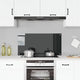 Vidaxl Splash Screen Kitchen 100x50 cm en verre trempé noir