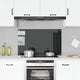 Vidaxl Splash Screen Kitchen 100x60 cm Termin Verre noir