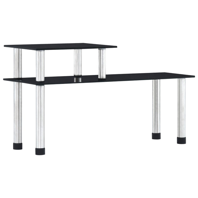 Vidaxl keukenschap 45x16x26 cm en verre trempé noir