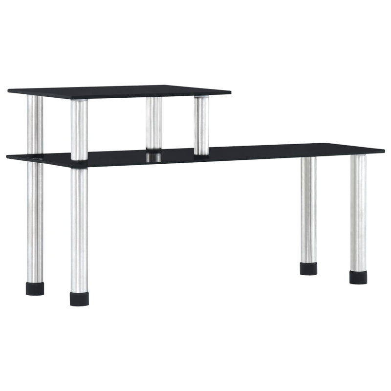 Vidaxl keukenschap 45x16x26 cm en verre trempé noir