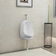 Vidaxl wallurinoir avec vanne de bobine en céramique blanc