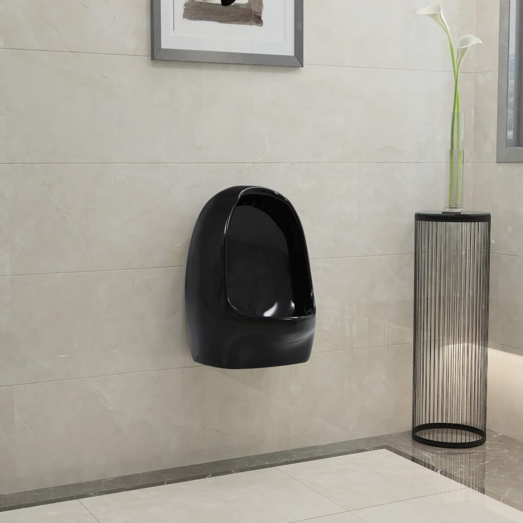 Vidaxl wallurinoir avec vanne de bobine en céramique noir