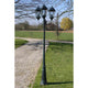 Vidaxl Garden Lant Brighton 3 bras 230 cm noir vert foncé