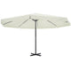 Vidaxl parasol samos 500 cm aluminium blanc
