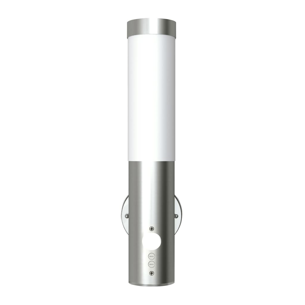 Vidaxl Lampe murale extérieure avec détecteur de mouvement en acier inoxydable
