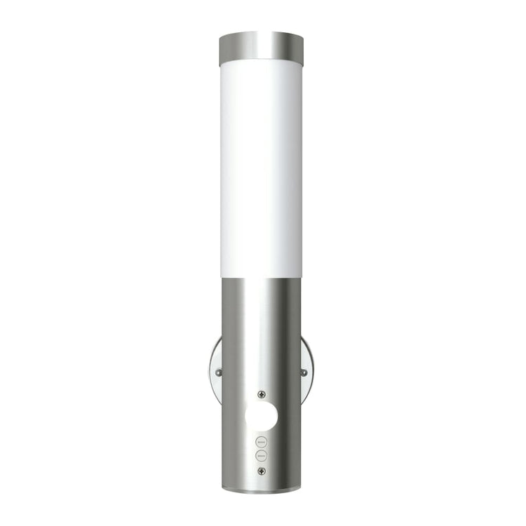 Vidaxl Lampe murale extérieure avec détecteur de mouvement en acier inoxydable