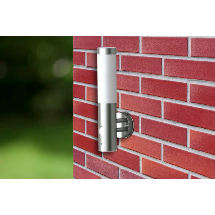 Vidaxl Lampe murale extérieure avec détecteur de mouvement en acier inoxydable