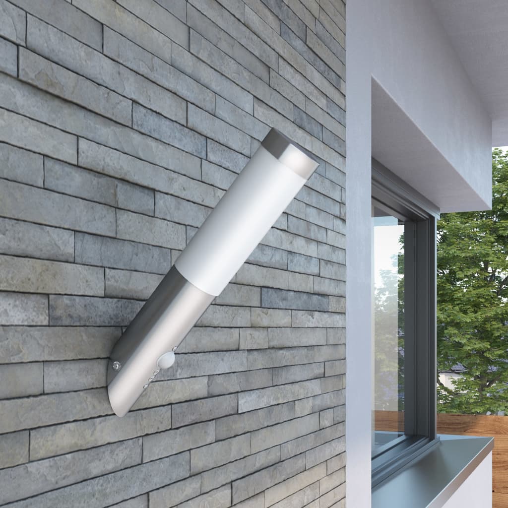 Vidaxl Enego en acier inoxydable de lampe extérieure avec capteur