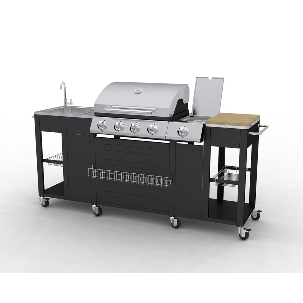 Vidaxl Outdoor Cuisine avec barbecue Montana 4 Burners