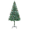 Vidaxl kunstkerstboom avec des cornes de pin 180 cm
