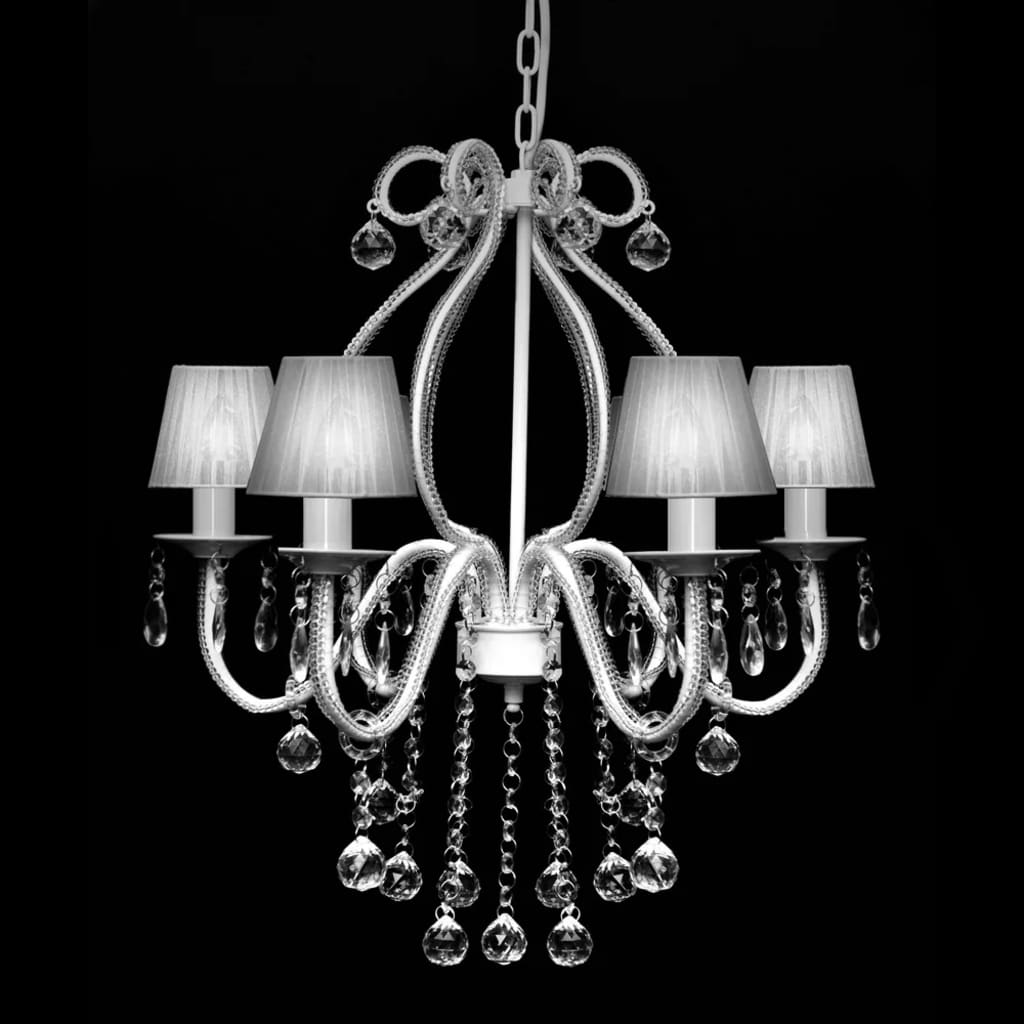 Chandelier Vidaxl avec 2300 cristaux blancs